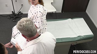 Fuck me, Doctor! Please fuck me! Horny patient wants cock!