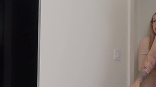 Step Son Creampies Step Mom in Hotel Share Bed Petting!