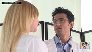 Indian Doctor Impregnates Blonde Patient As She Begs For Sperms In Her Pussy