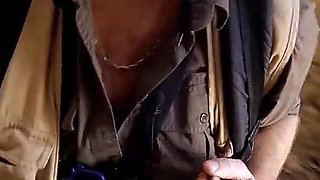 Slutty teen Andrea banged by step dad outdoor at lost place tour