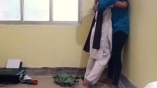 Tution Girl and Tution Teacher Doing Fucking at Store Room