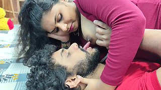 Mallu Hot Girl In Modern Dress Seduce Her Boy Friend And Hot Romance With Boobs Suck