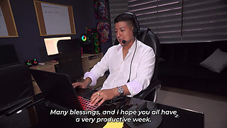 This Stepmom Is a Hot-assed MILF Who Fucks Her Boss in the Office.