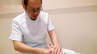 Asian feet massage