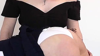 Slave Mila's Otk Wooden Spoon Spanking by Miss Roxy