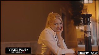 Anal-curious Blonde Gets Her Tight And Tiny Ass Stretched Out - Ashby Winter, Winter Ashby And Alberto Blanco