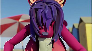 Beach Blowjob Hyper Growth Animation