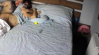 Busty brunette hardcore sex caught on hidden cam