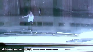 Gothic Brunette Hitchhiker Lou-ann Pays for Ride with Hardcore Anal Sex - MMM100