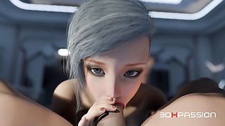 Forgotten Orbital Meta - Deepthroat, Rough Assfuck, Doggystyle & Massive Cumshot on Tits in Zero Gravity