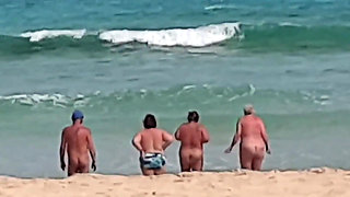 Naked in the Sea with the Girls!