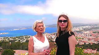 Eva, a 70-year-old GILF, Is Having Sex with Lyna, Age 27