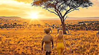 Woman lost in the desert get fucked by a stranger
