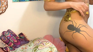 Sword sexy dance by hairy goddess