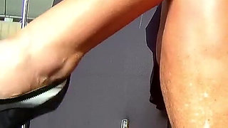 Beautiful Seduction with Caramel Colored Legs 1