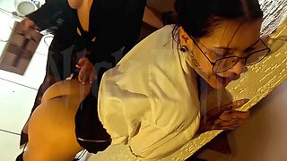 Lesbian, discipline spanking, finger-tickling