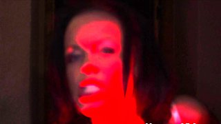 Tempting brunette enjoys DP in fmm threesome