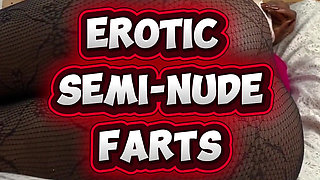 Erotic Semi Nude Farts by Black African Fart Queen