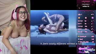 Me Getting Fucked Hard by Fans on My Fuck Machine While Watching Cheating Wife & Step-Sister Breeder Hentai